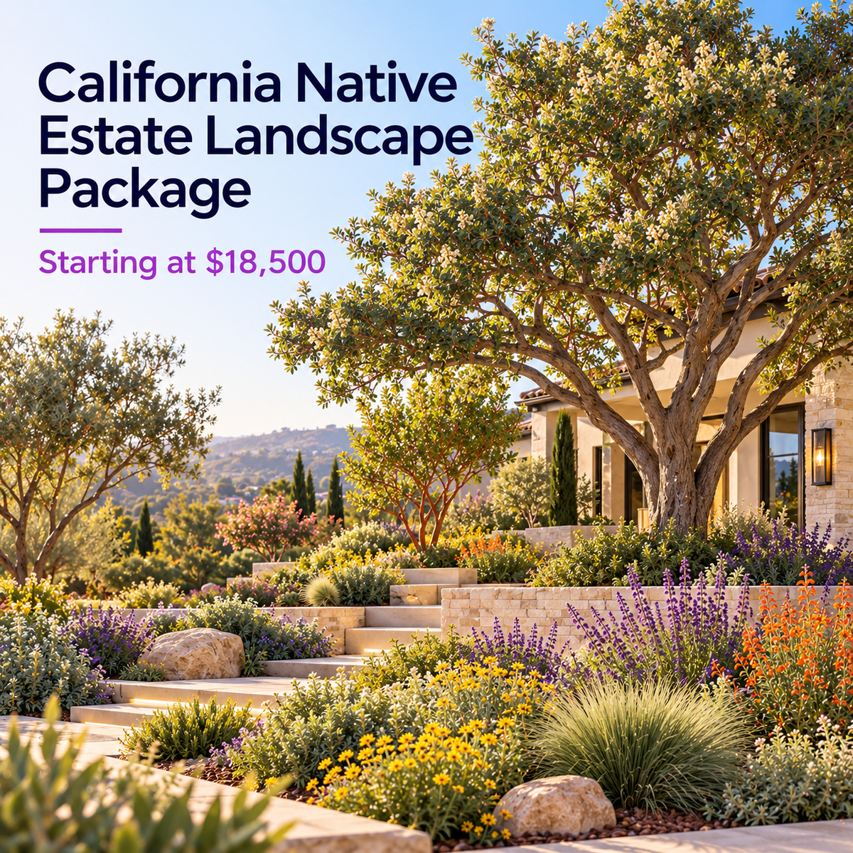 California Native Estate Landscape Package - Earth People LandCare