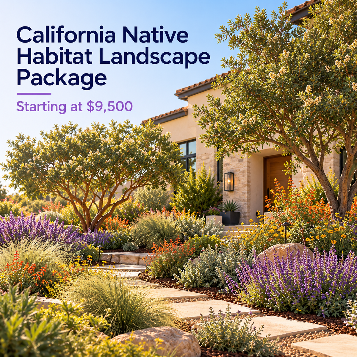 California Native Habitat Landscape Package - Earth People LandCare
