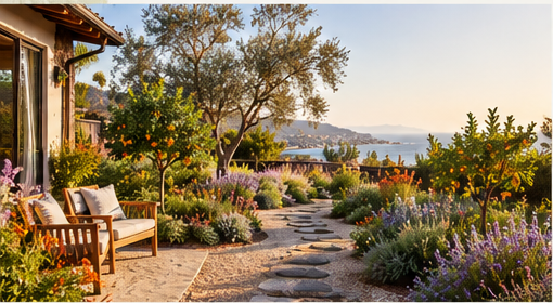 Native and fruit tree garden landscape for The Living Yard package